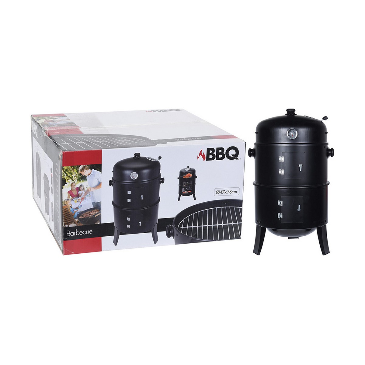Barbekiu Juoda Ø 47 x 78 cm